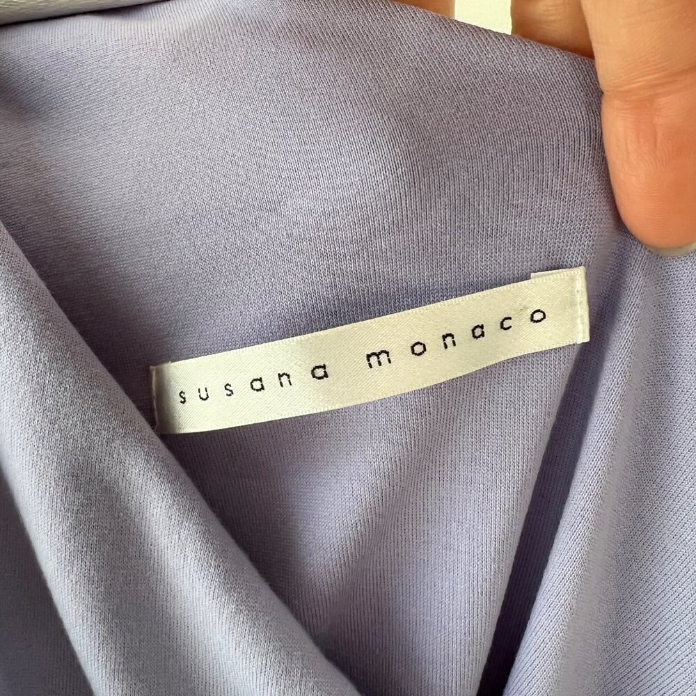 Susana Monaco Gathered Side Split One Shoulder Mi… - image 5